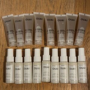 OUAI Hair Styling Treatment Bundle Leave-In Conditioner + Detox Shampoo